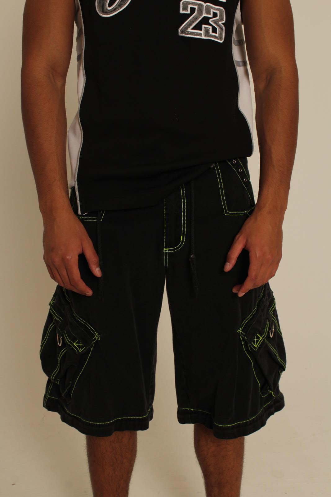 Tripp NYC Black Cargo Shorts