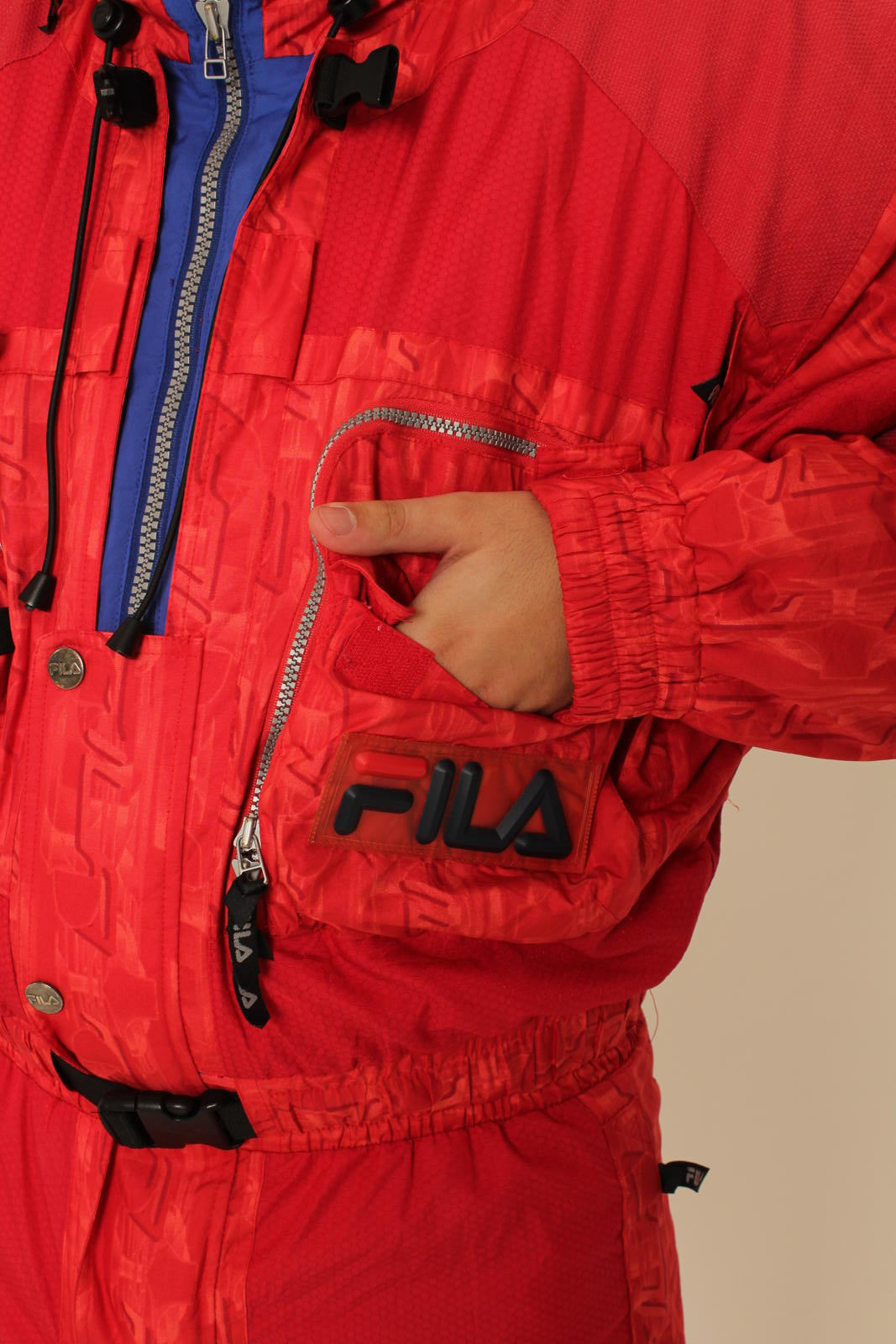 Vintage Fila Red Snowsuit/Skisuit