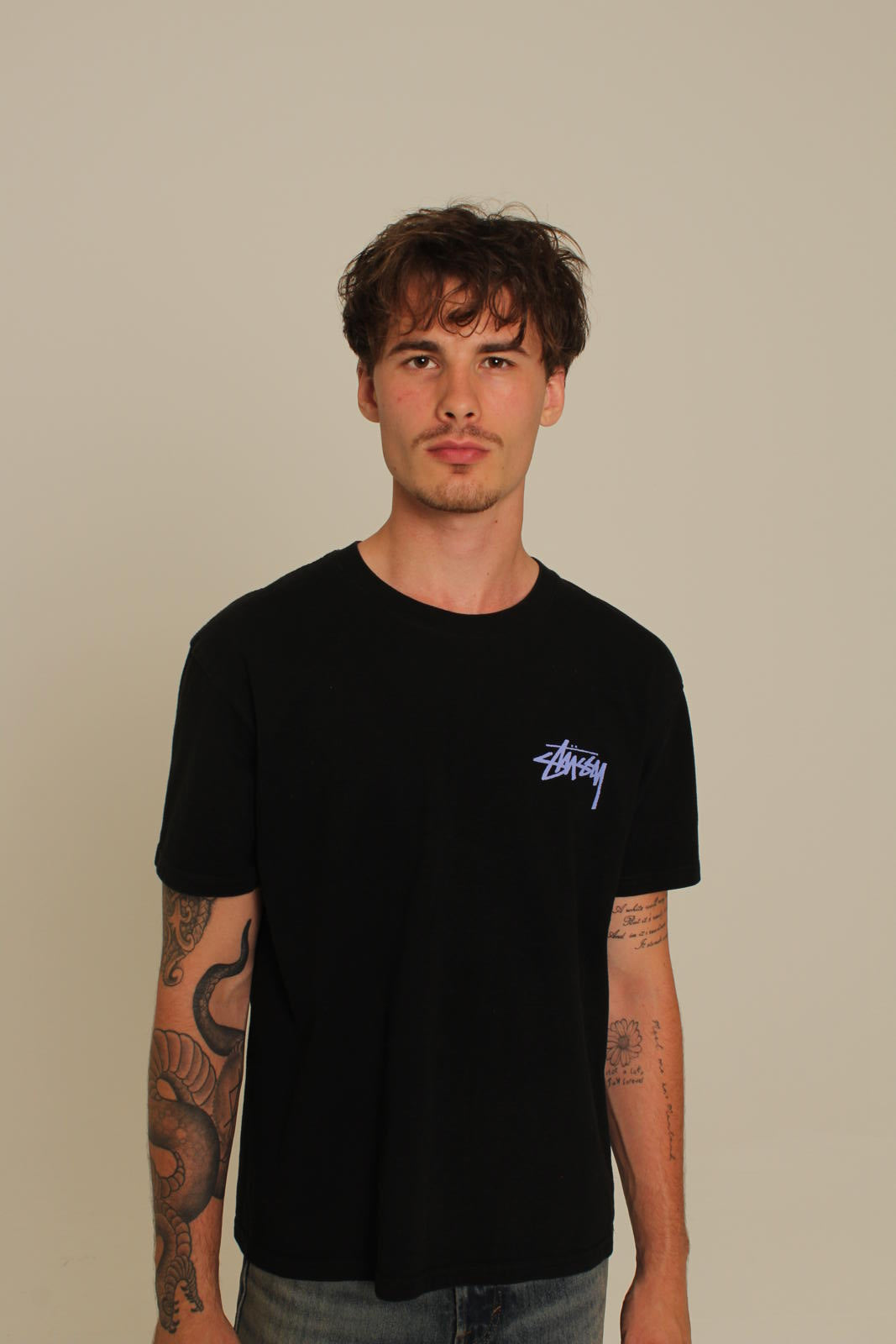 Stüssy Black Graphic T-Shirt