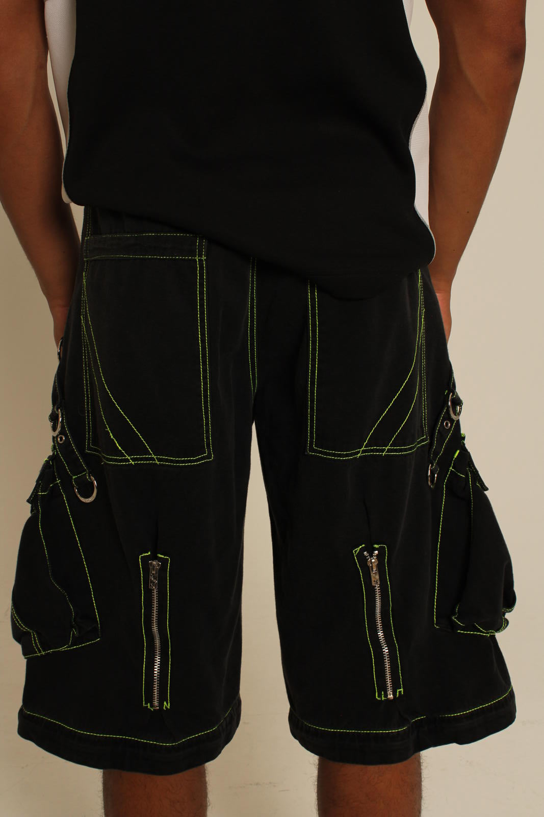 Tripp NYC Black Cargo Shorts
