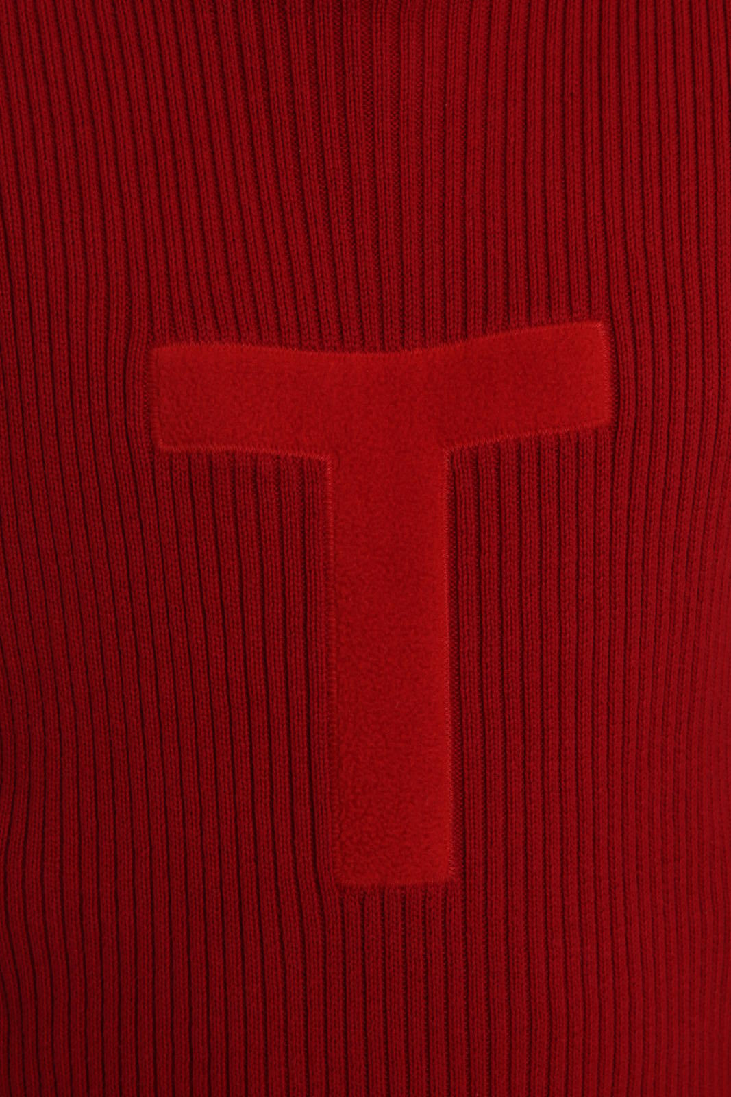 Tommy Jeans Red Pullover Sweater