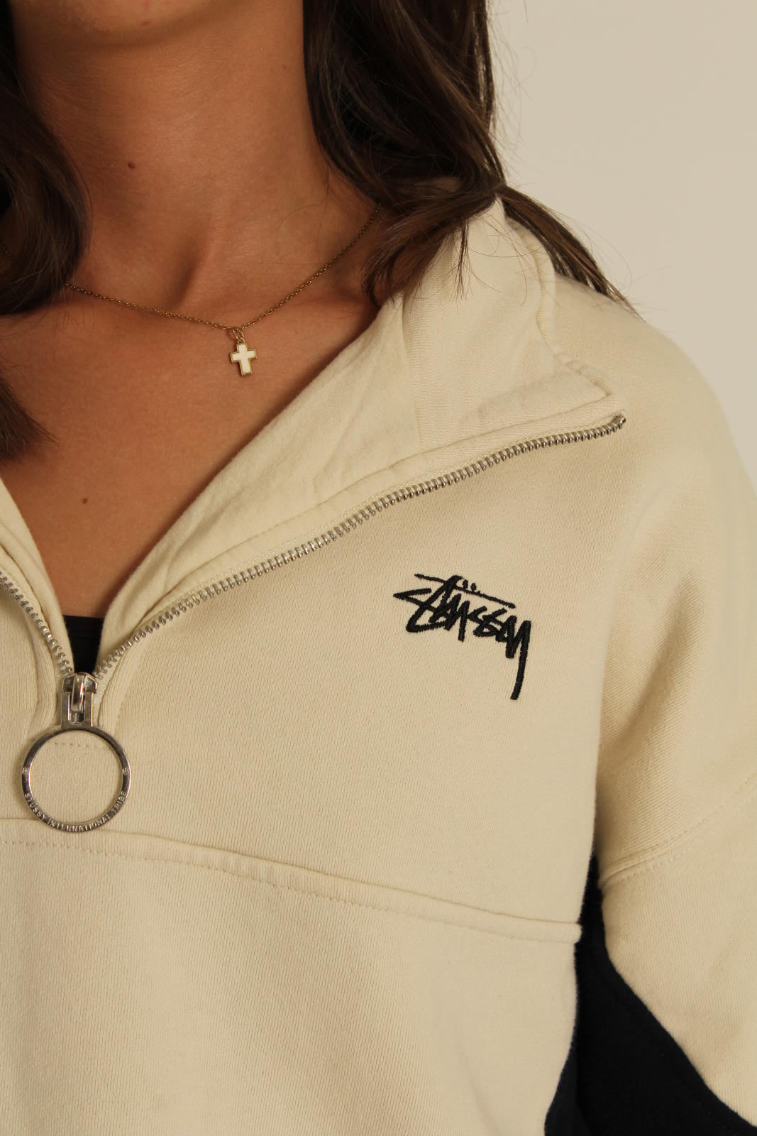 Stussy Reworked Quarter-Zip Sweatshirt