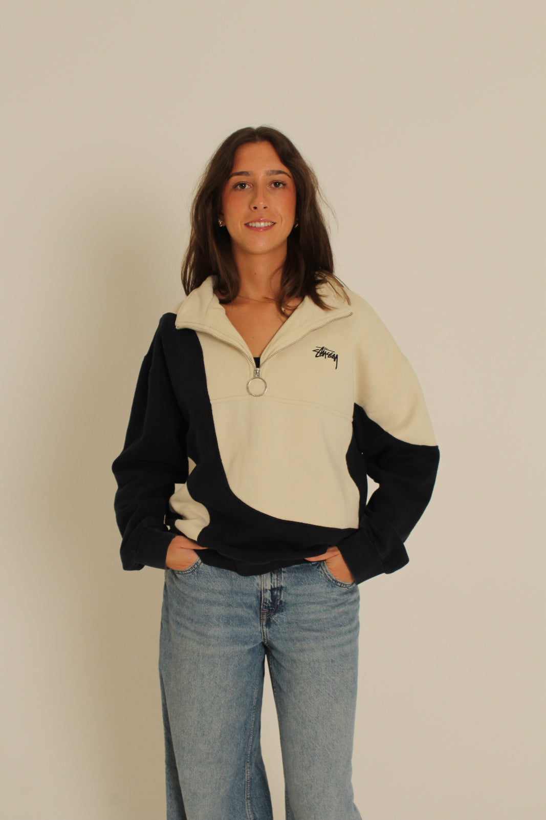 Stussy Reworked Quarter-Zip Sweatshirt
