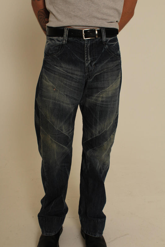 Rare Evisu Jeans with Tiger Embroidery