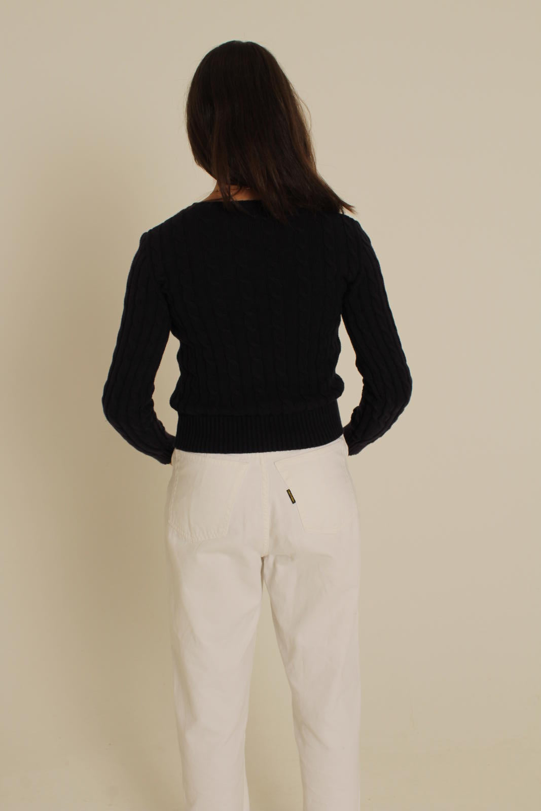 Polo Ralph Lauren Cable Knit Spellout Sweater