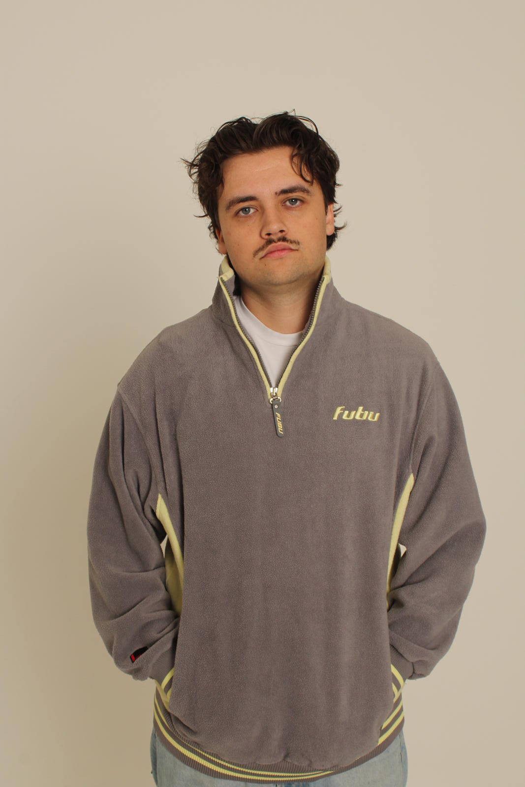 FUBU Avionics Performance Team Half Zip Fleece Sweatshirt