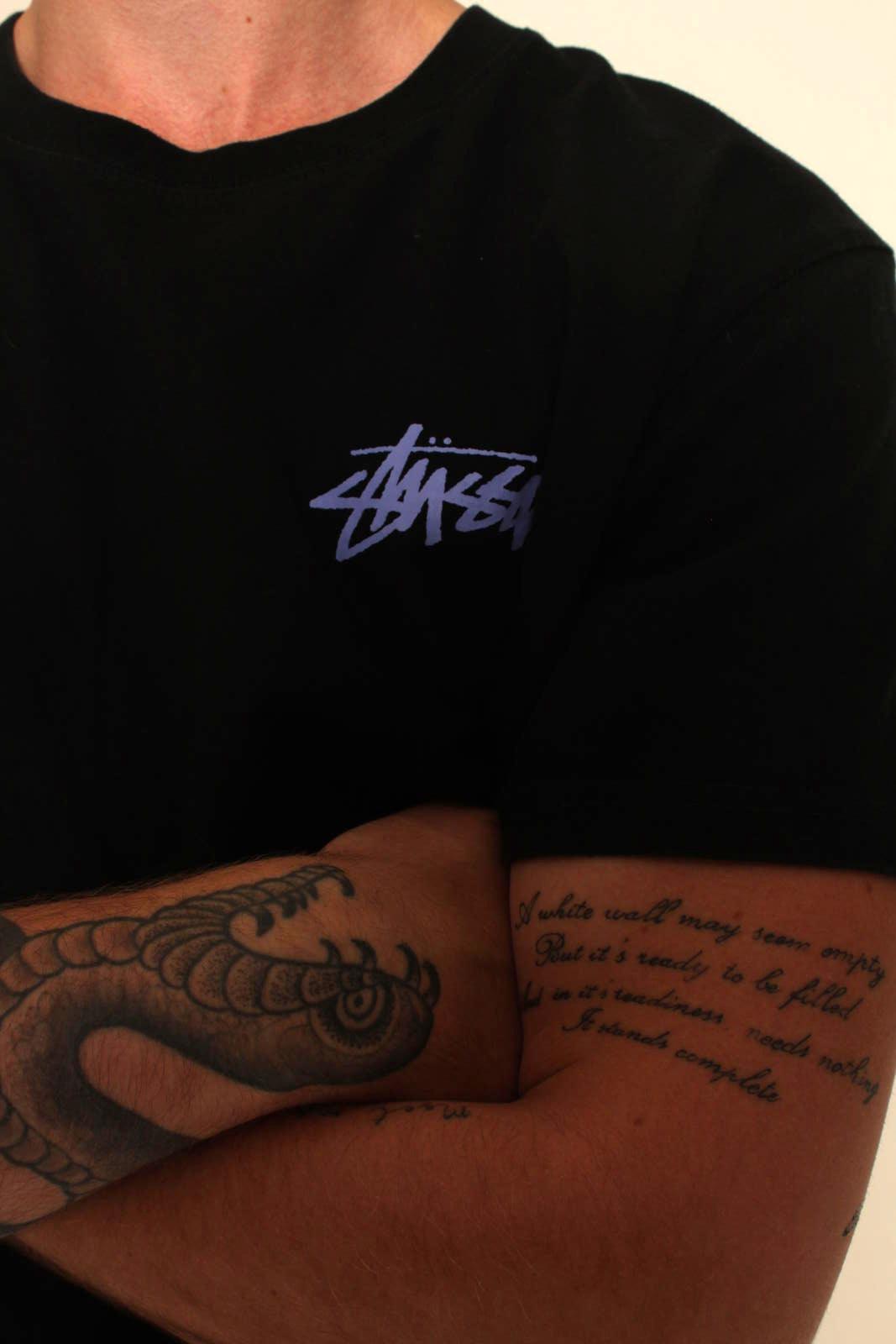 Stüssy Black Graphic T-Shirt