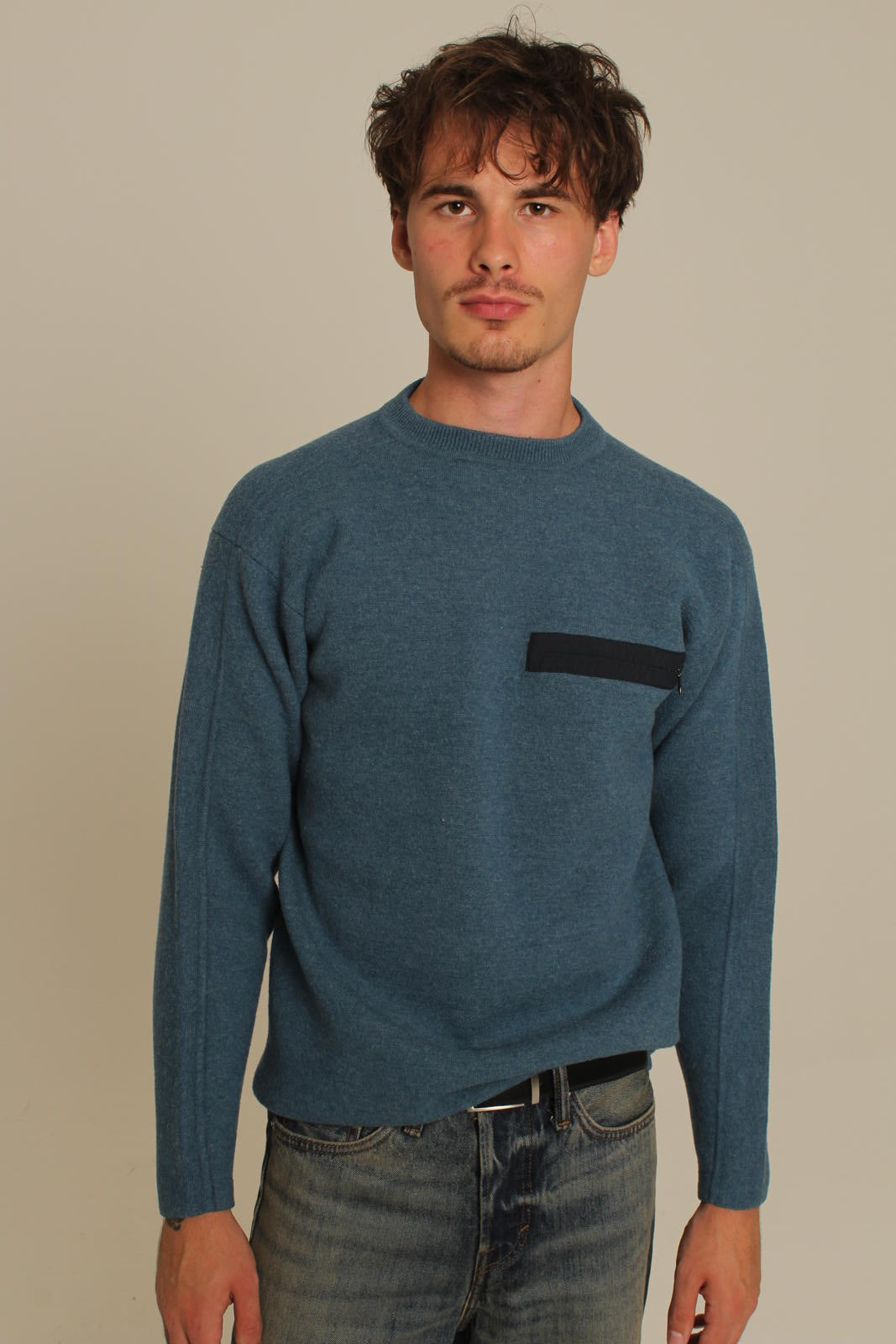 Patagonia Blue Knit Sweater with Pocket