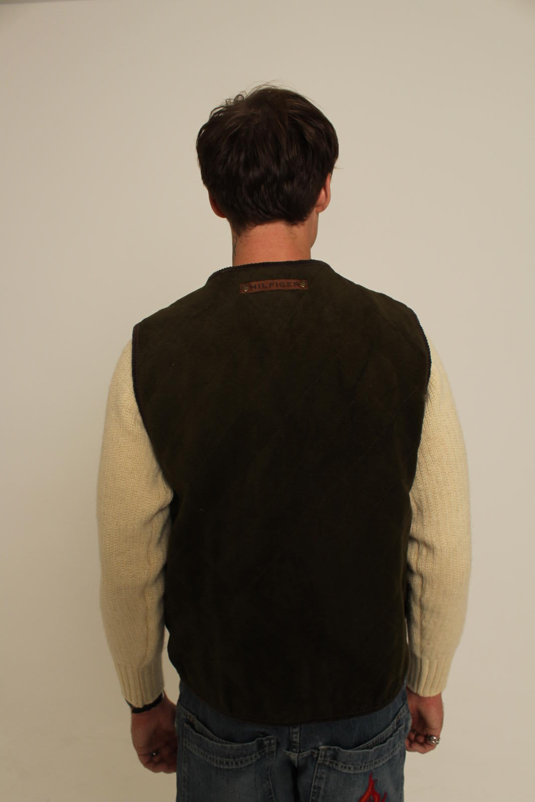Vintage Tommy Hilfiger Quilted Green Vest