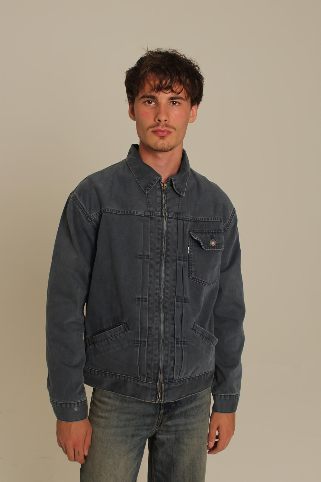 Vintage ‘White Levis Jackets” Zip Up Harrington