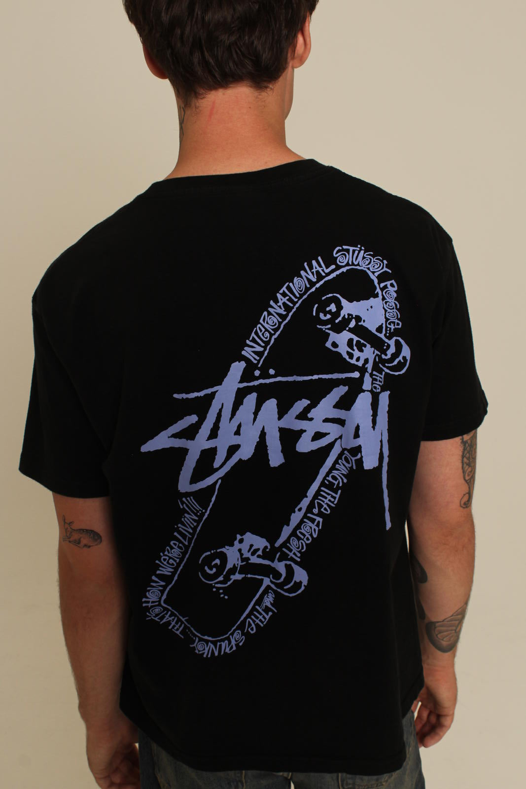 Stüssy Black Graphic T-Shirt